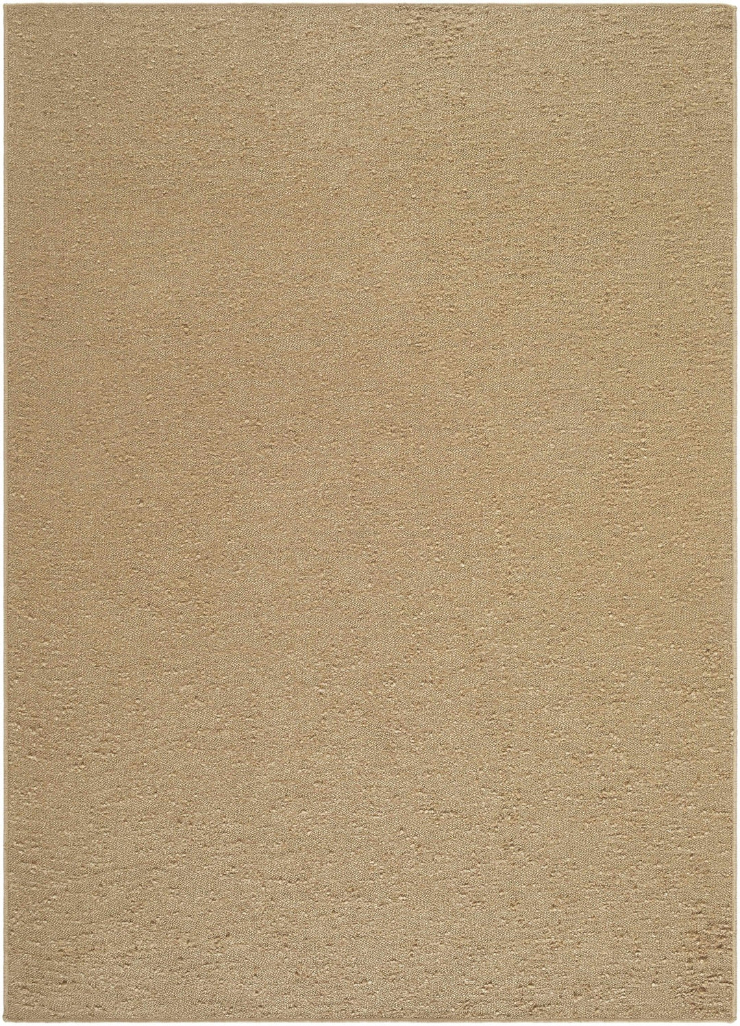 Breena Contemporary Camel Solid Washable Rug - The Rug Decor