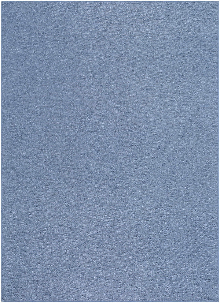 Breena Contemporary Solid Blue Washable Rug - The Rug Decor