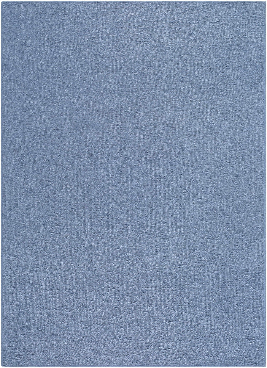 Breena Contemporary Solid Blue Washable Rug - The Rug Decor