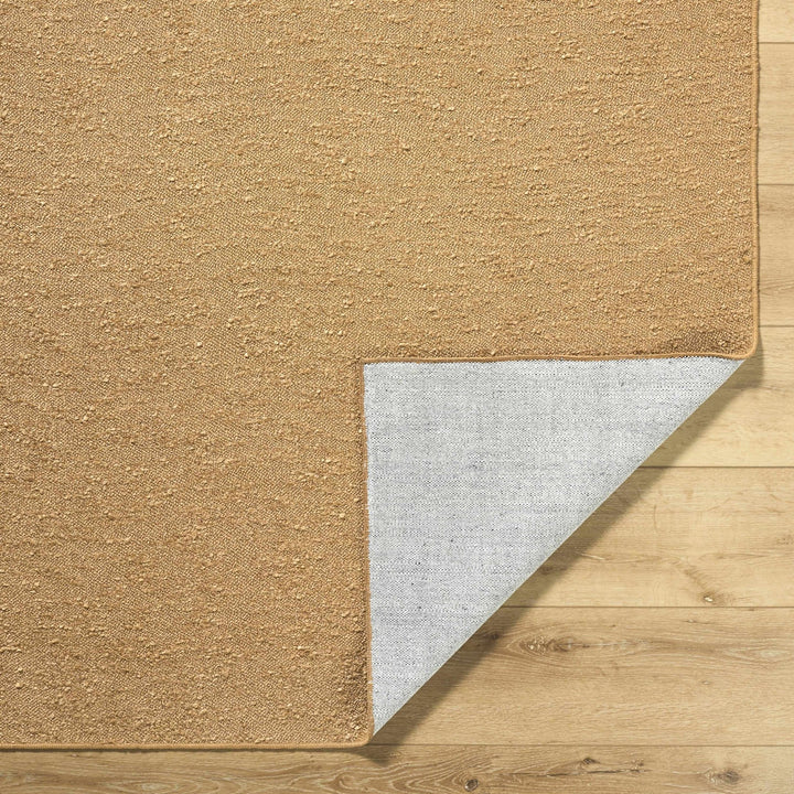 Breena Contemporary Solid Camel Washable Rug - The Rug Decor