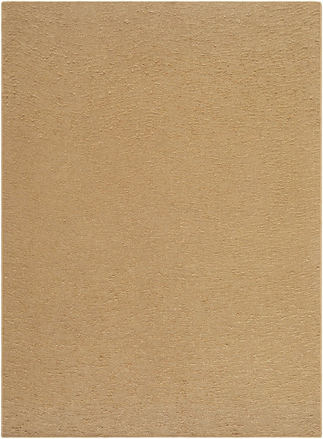 Breena Contemporary Solid Camel Washable Rug - The Rug Decor