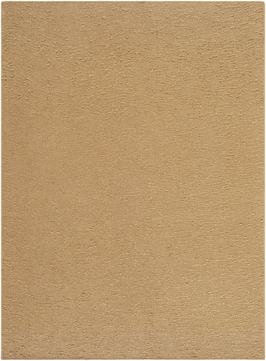 Breena Contemporary Solid Camel Washable Rug - The Rug Decor