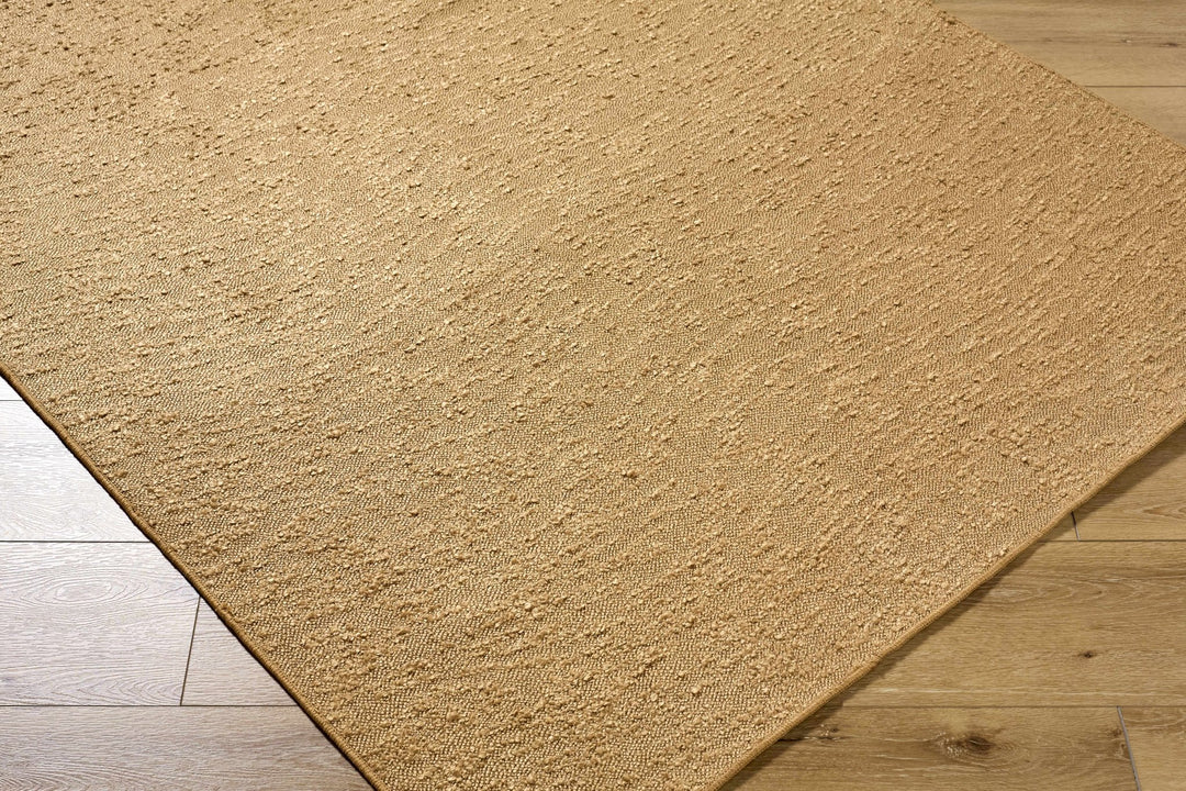 Breena Contemporary Solid Camel Washable Rug - The Rug Decor