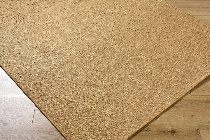 Breena Contemporary Solid Camel Washable Rug - The Rug Decor
