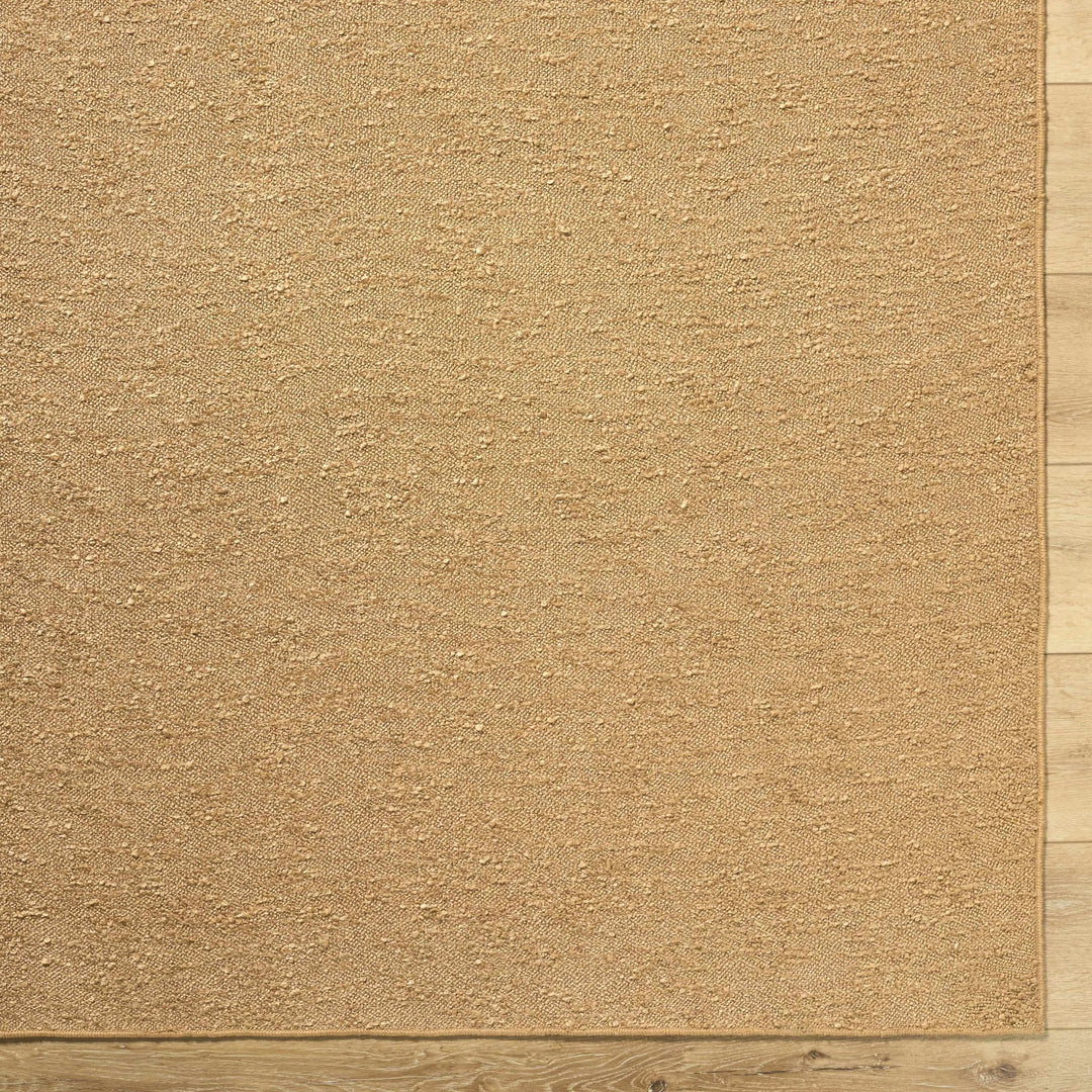 Breena Contemporary Solid Camel Washable Rug - The Rug Decor