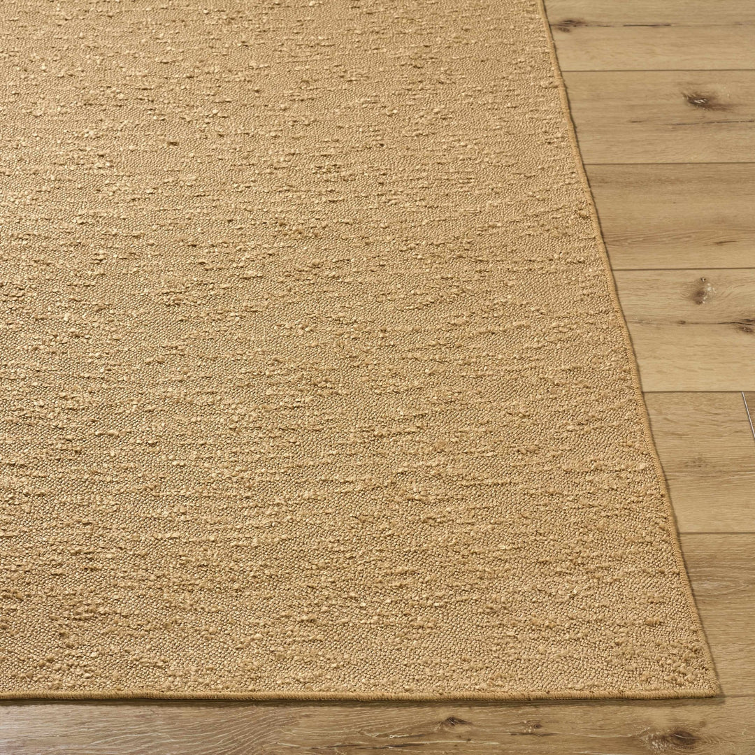 Breena Contemporary Solid Camel Washable Rug - The Rug Decor