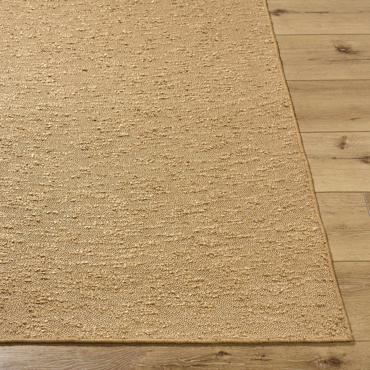 Breena Contemporary Solid Camel Washable Rug - The Rug Decor