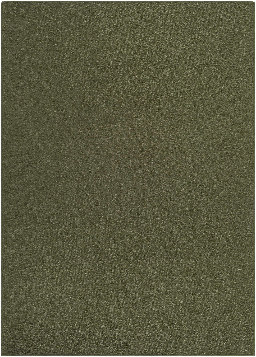 Breena Contemporary Solid Olive Washable Rug - The Rug Decor