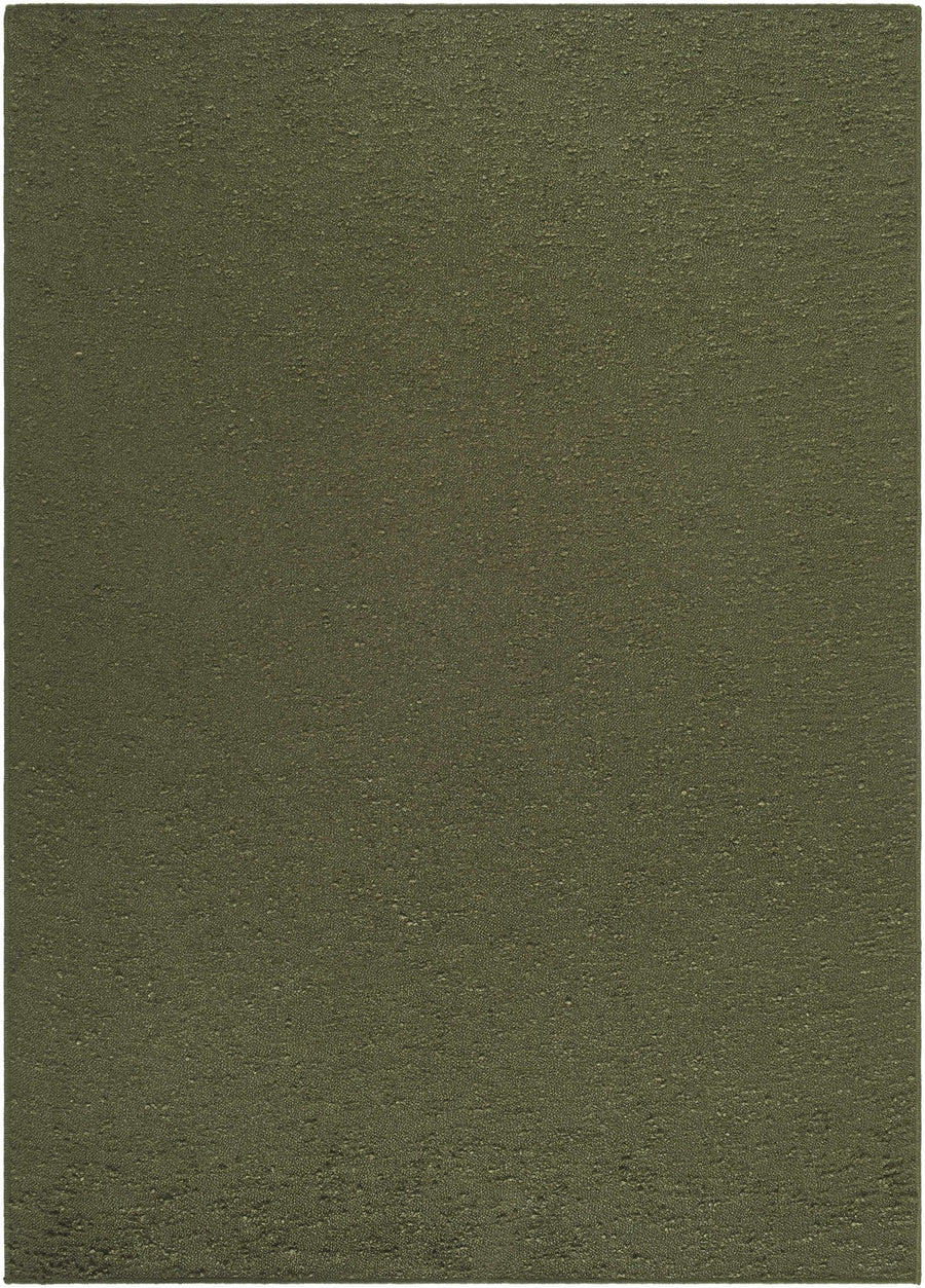 Breena Contemporary Solid Olive Washable Rug - The Rug Decor