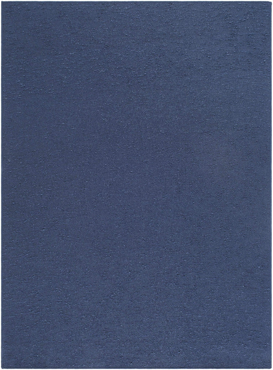 Breena Modern Navy Solid Washable Rug - The Rug Decor