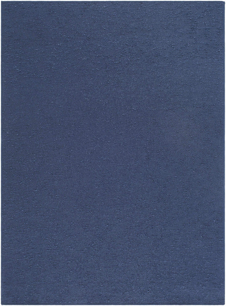 Breena Modern Navy Solid Washable Rug - The Rug Decor