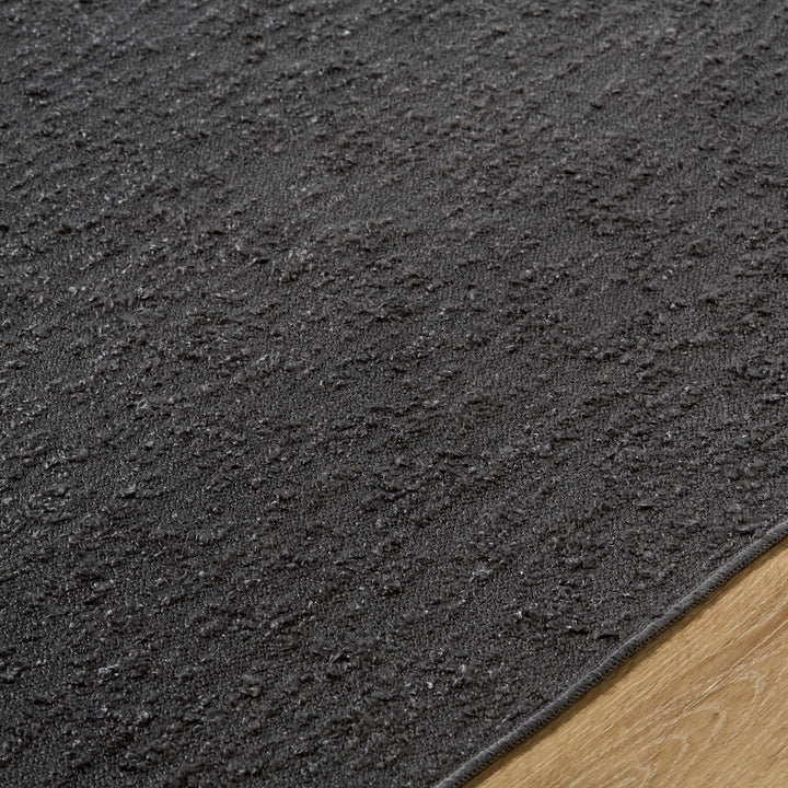 Breena Modern Solid Design Charcoal Washable Area Rug - The Rug Decor