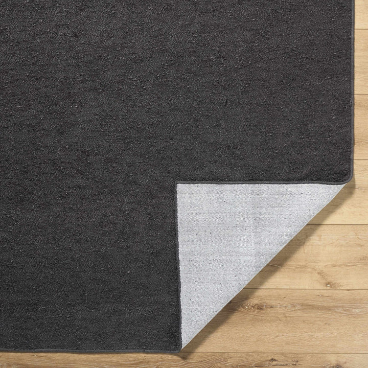 Breena Modern Solid Design Charcoal Washable Area Rug - The Rug Decor