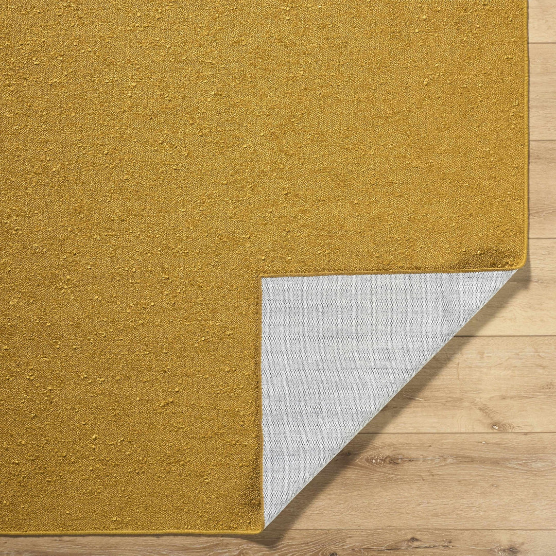 Breena Modern Solid Gold Hand Woven Washable Area Rug - The Rug Decor