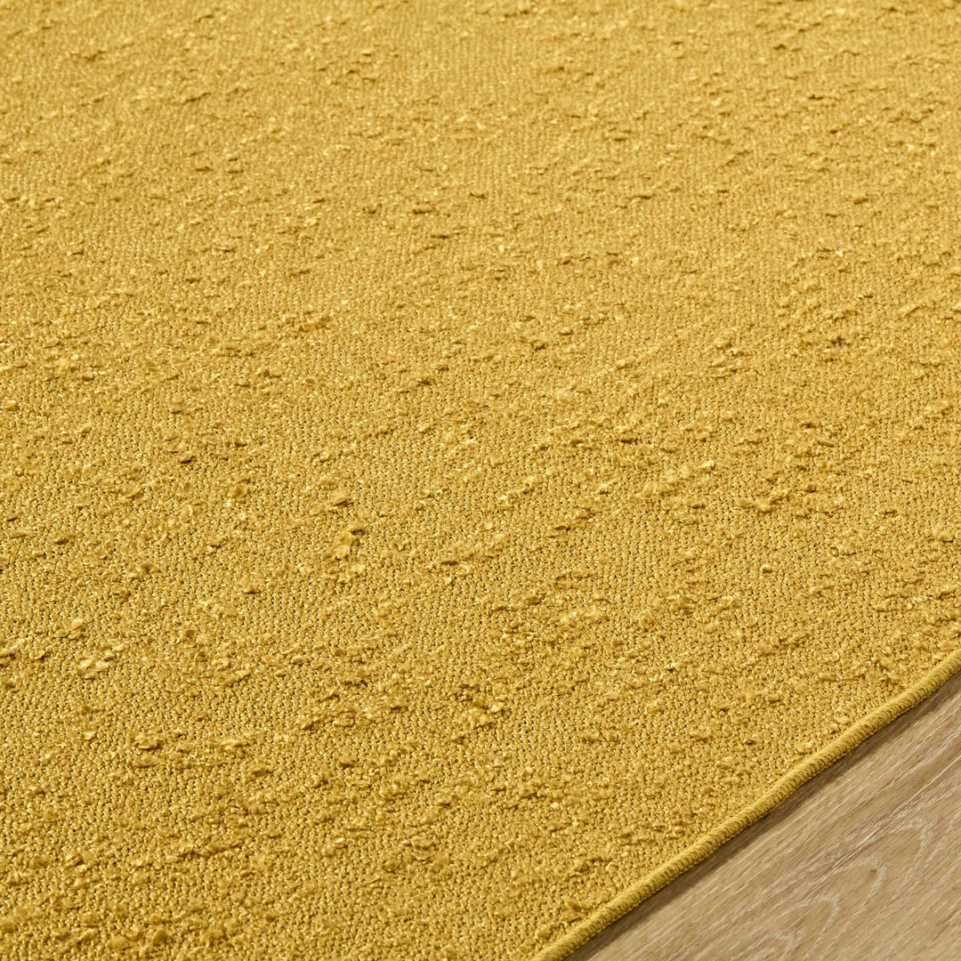 Breena Modern Solid Gold Hand Woven Washable Area Rug - The Rug Decor