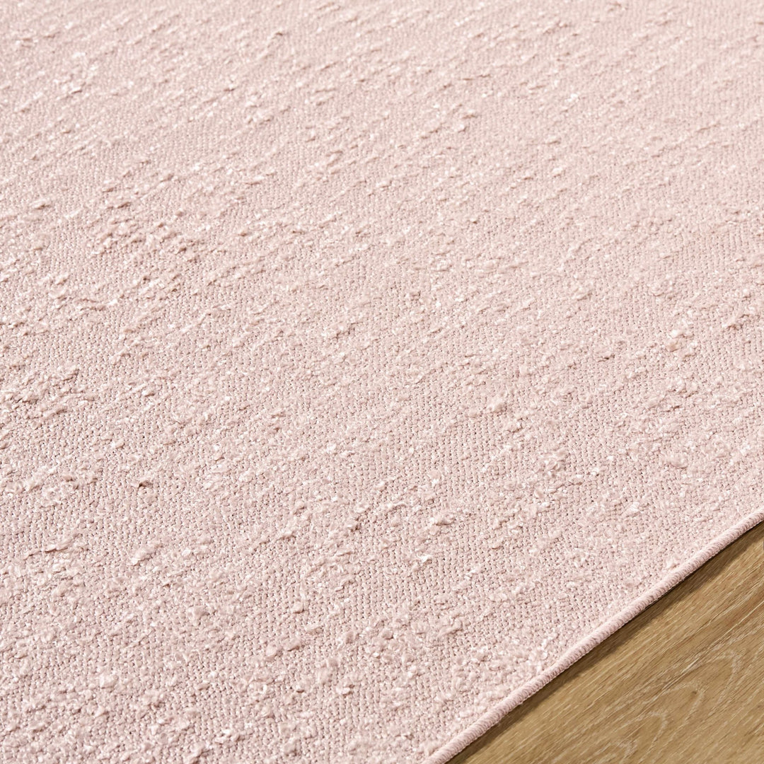 Breena Modern Solid Pink Hand Woven Washable Area Rug - The Rug Decor