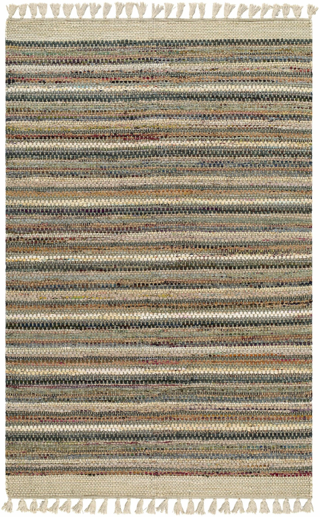 Brenda Bohemian Beige And Charcoal Rug - The Rug Decor