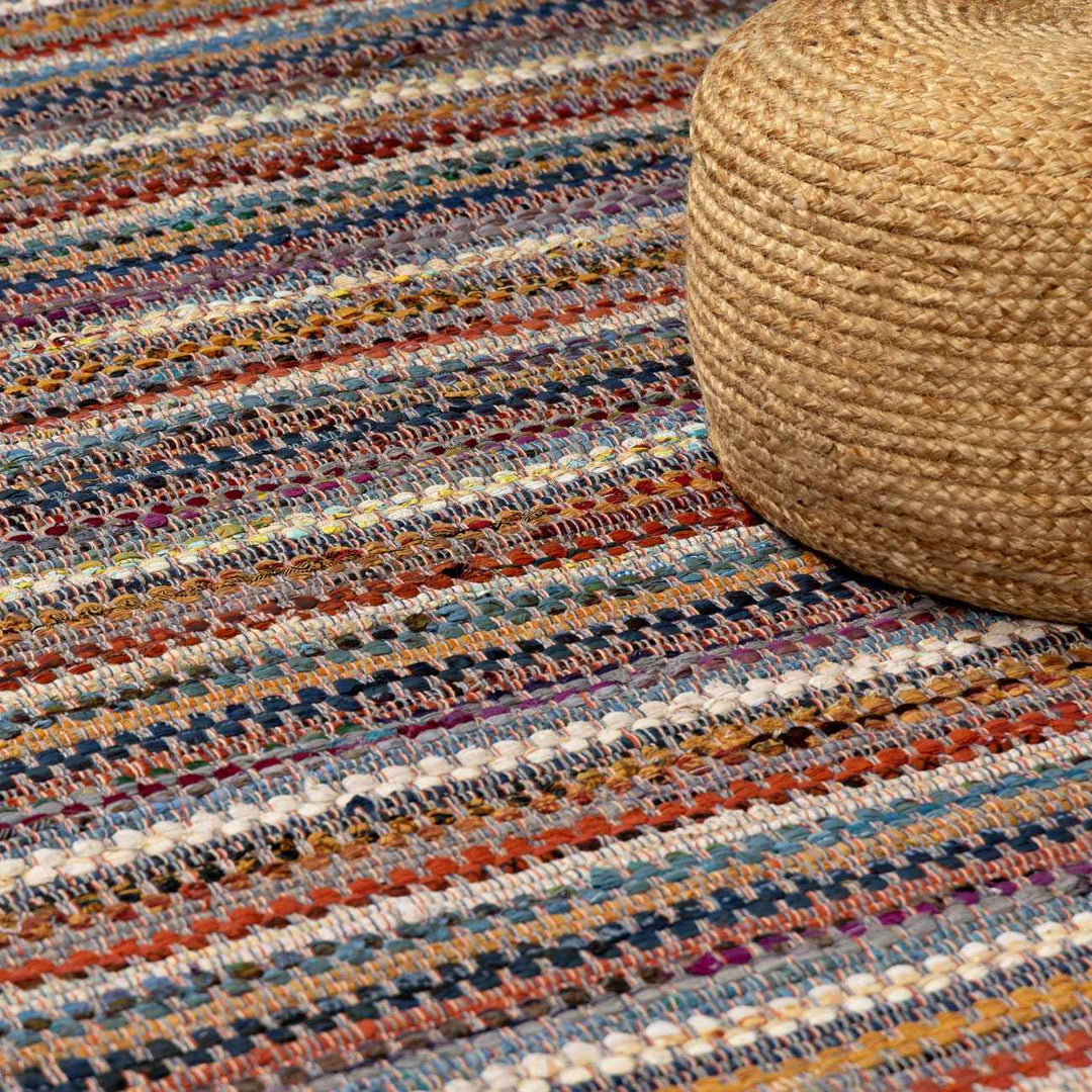 Brenda Bohemian Stripes Multicolor Area Rug - The Rug Decor
