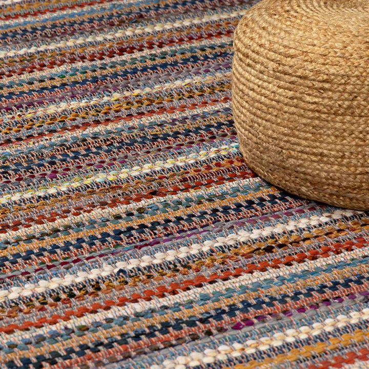 Brenda Bohemian Stripes Multicolor Area Rug - The Rug Decor