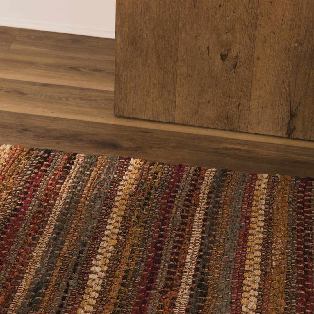 Brenda Bohemian Stripes Multicolor Area Rug - The Rug Decor