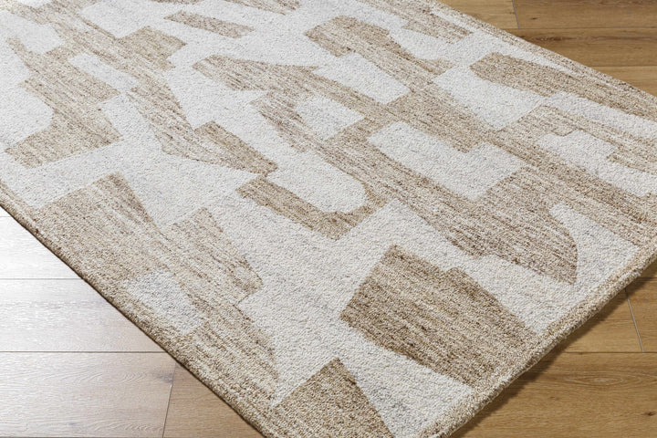 Brendy Contemporary Abstract Beige And Ivory Rug - The Rug Decor