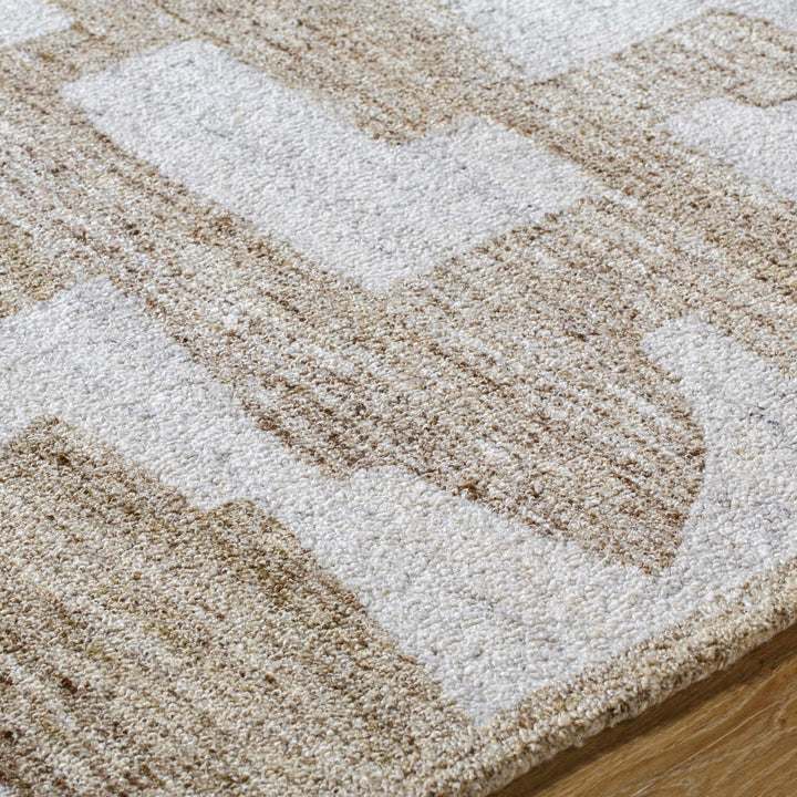 Brendy Contemporary Abstract Beige And Ivory Rug - The Rug Decor