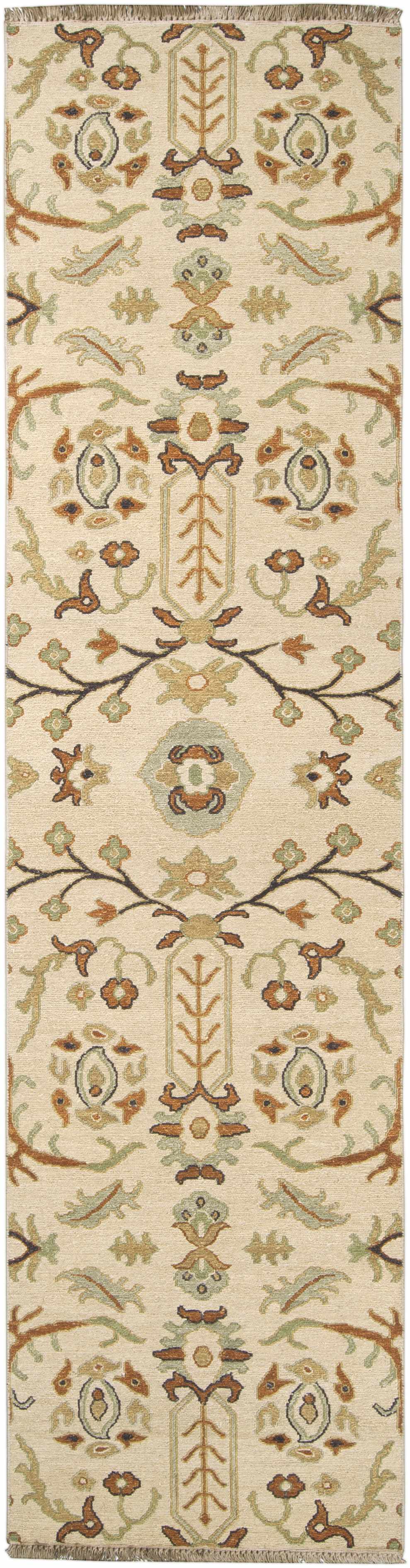 Brentford Traditional Style Beige Hand Knotted Area Rug
