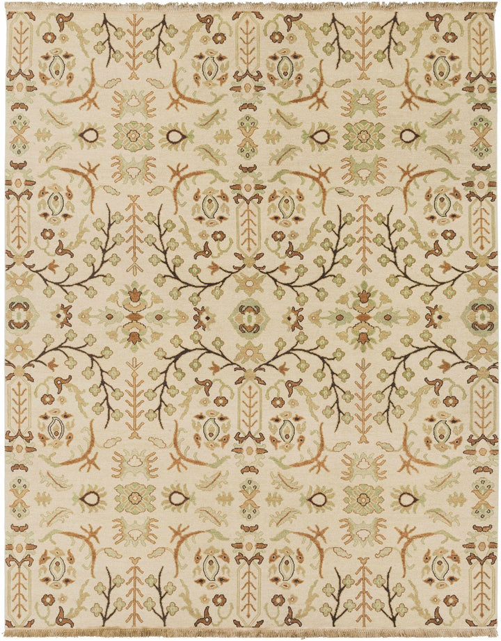 Brentford Traditional Style Beige Hand Knotted Area Rug - The Rug Decor