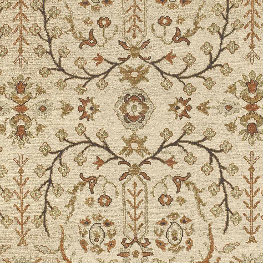 Brentford Traditional Style Beige Hand Knotted Area Rug - The Rug Decor