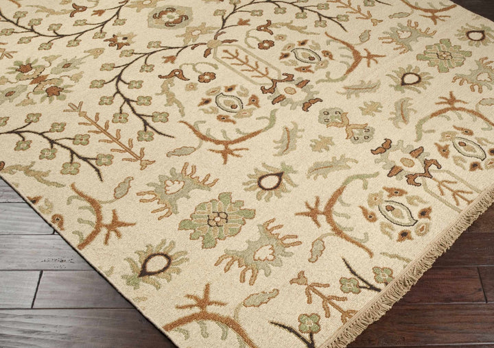 Brentford Traditional Style Beige Hand Knotted Area Rug - The Rug Decor