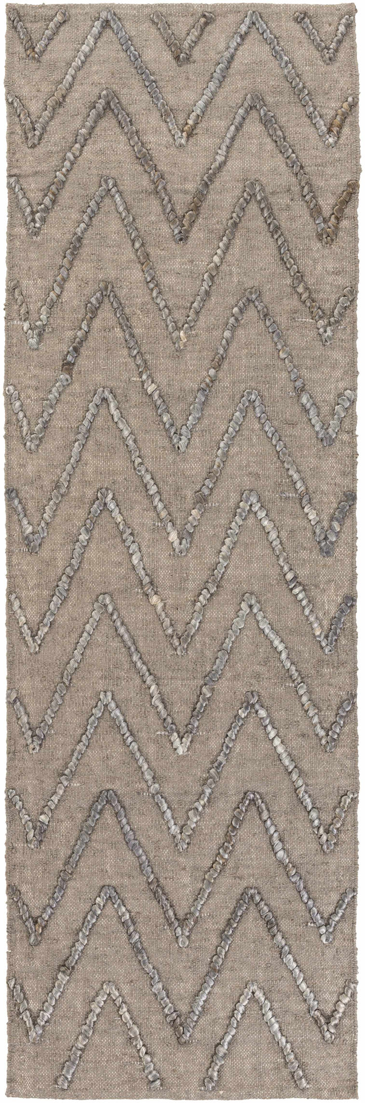 Brethren Modern Geometrical Taupe Hand Woven Area Rug