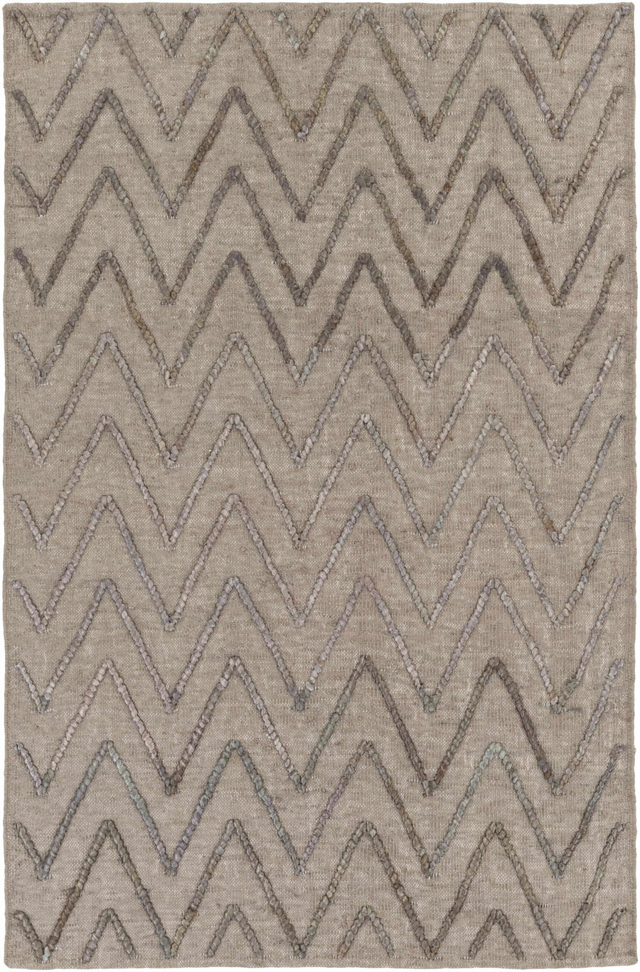 Brethren Modern Geometrical Taupe Hand Woven Area Rug - The Rug Decor