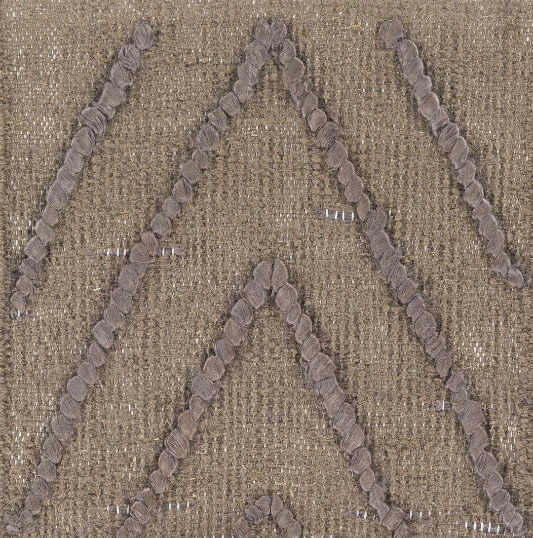 Brethren Modern Geometrical Taupe Hand Woven Area Rug - The Rug Decor