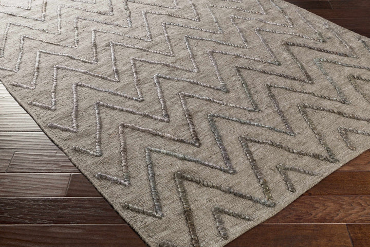Brethren Modern Geometrical Taupe Hand Woven Area Rug - The Rug Decor