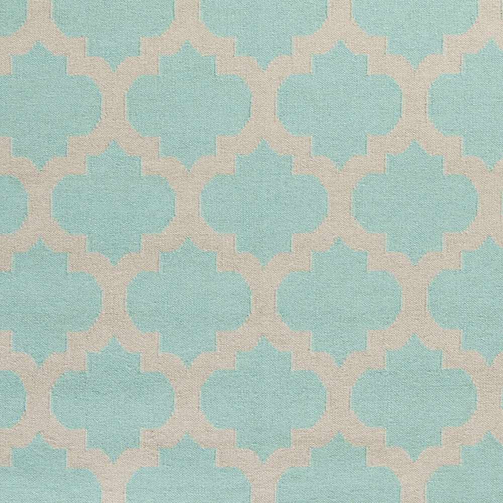 Bretz Contemporary Geometrical Blue And Ivory Rug - The Rug Decor