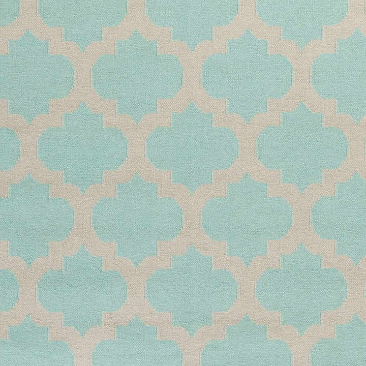Bretz Contemporary Geometrical Blue And Ivory Rug - The Rug Decor