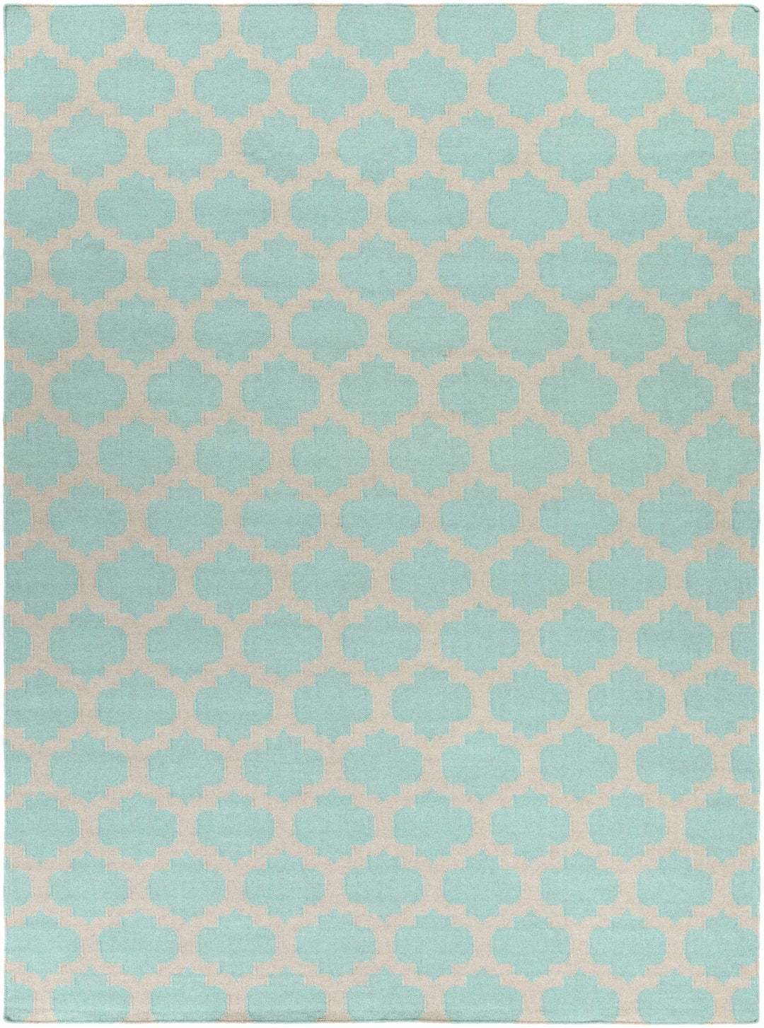 Bretz Contemporary Geometrical Blue And Ivory Rug - The Rug Decor