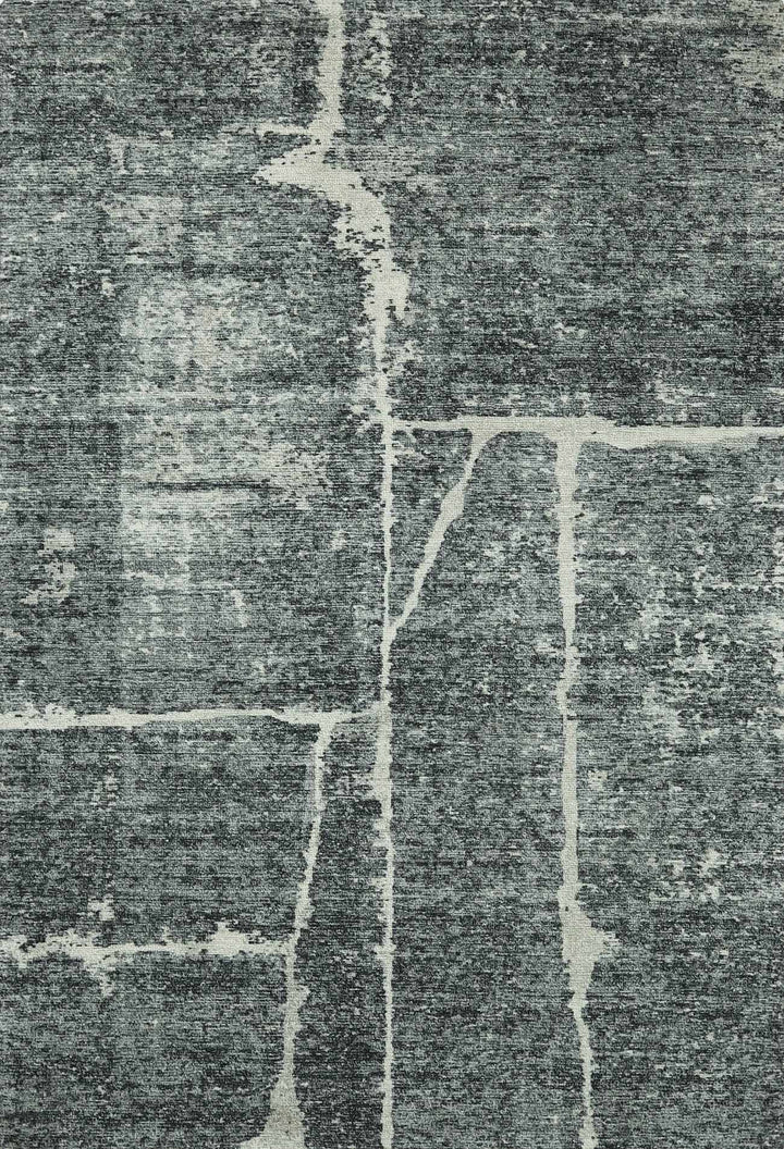 Breyon Modern Abstract Charcoal Hand Tufted Area Rug - The Rug Decor