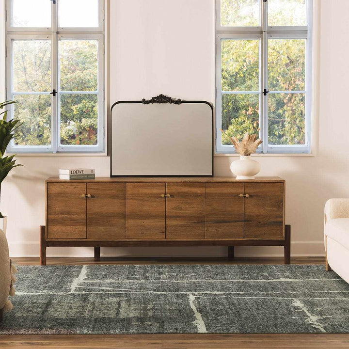 Breyon Modern Abstract Charcoal Hand Tufted Area Rug - The Rug Decor