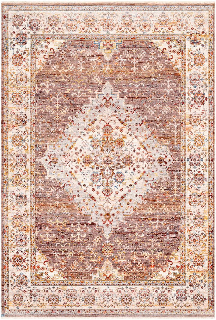 Bourget Rust And Ivory Traditional Style Area Rug