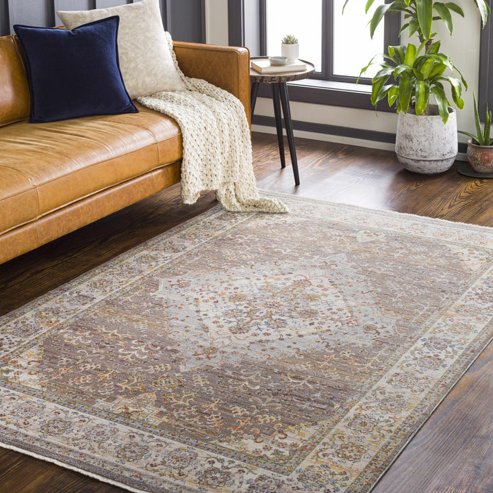 Bourget Rust And Ivory Traditional Style Area Rug