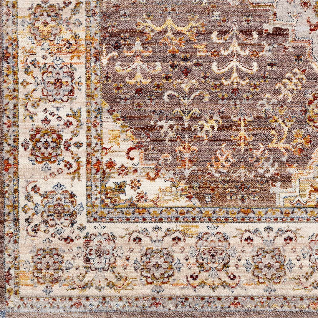 Bourget Rust And Ivory Traditional Style Area Rug