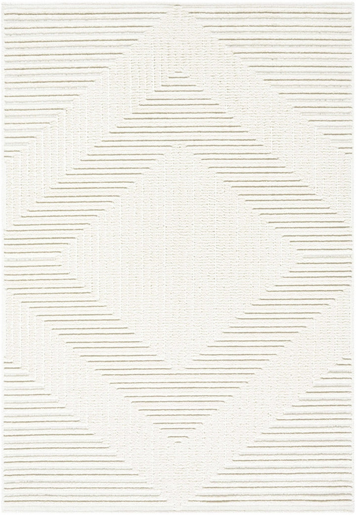 Briana White Contemporary Style Washable Area Rug - The Rug Decor