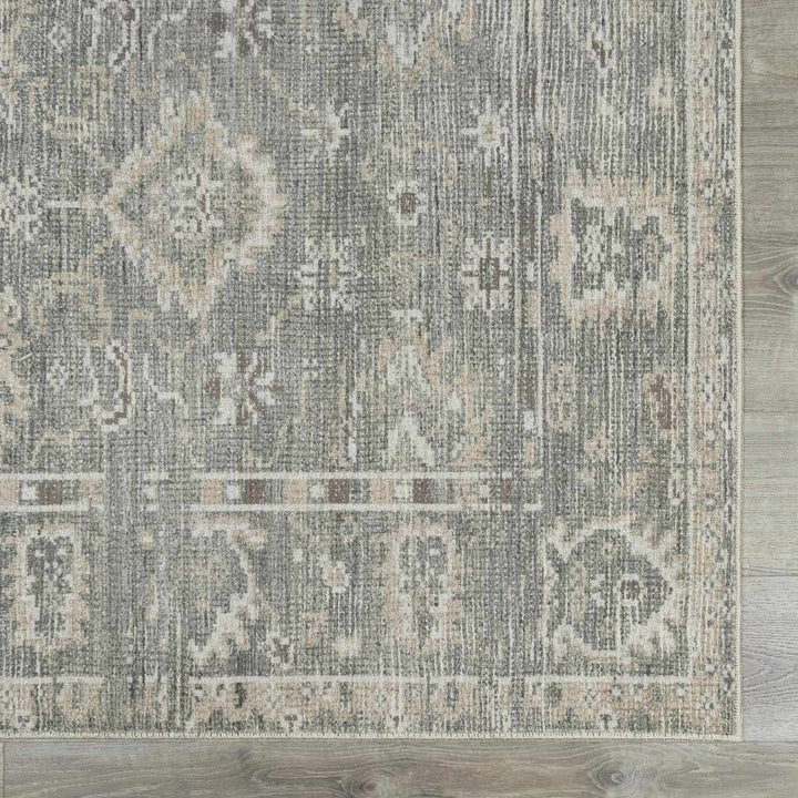 Bricen Traditional Oushak Design Gray Area Rug - The Rug Decor