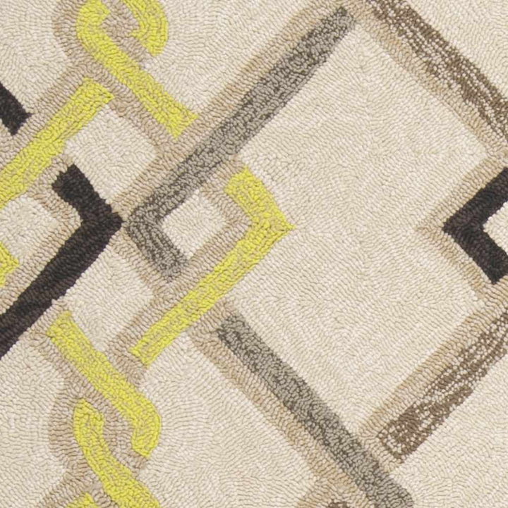 Brilliant Contemporary Geometrical Beige Area Rug - The Rug Decor