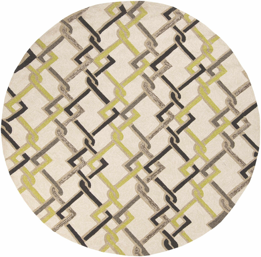 Brilliant Contemporary Geometrical Beige Area Rug - The Rug Decor