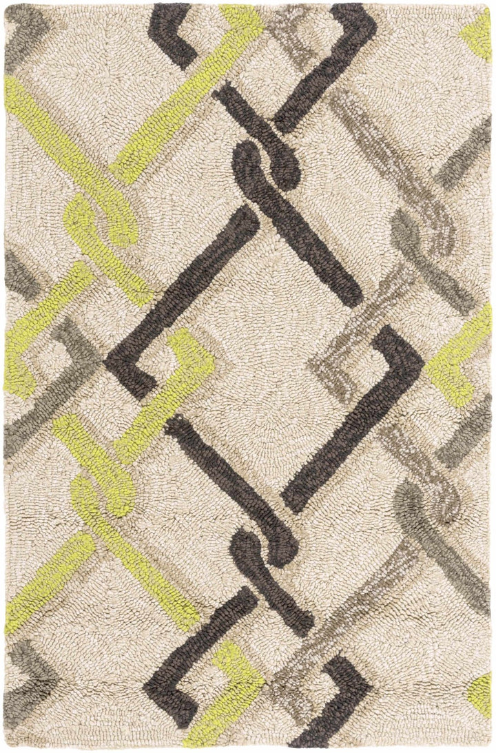 Brilliant Contemporary Geometrical Beige Area Rug - The Rug Decor