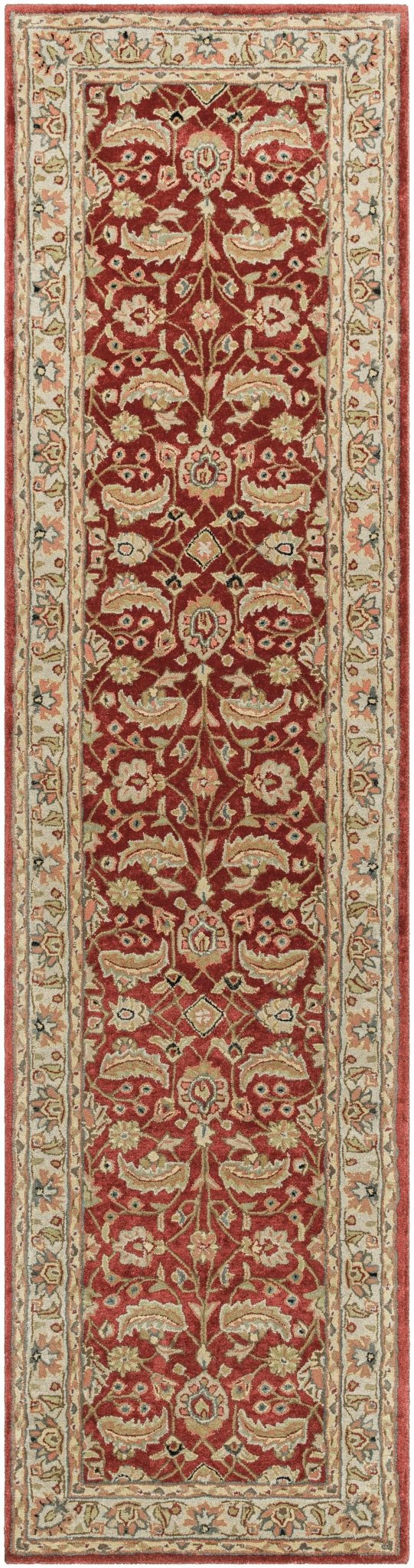 Brisbin Traditional Design Maroon And Beige Hand Tufted Wool Rug - The Rug Decor
