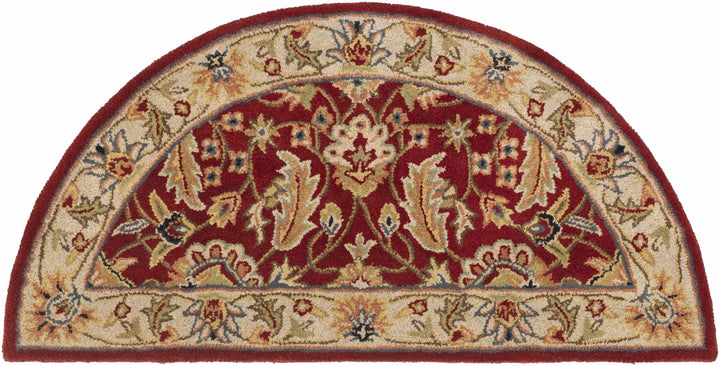 Brisbin Traditional Design Maroon And Beige Hand Tufted Wool Rug - The Rug Decor