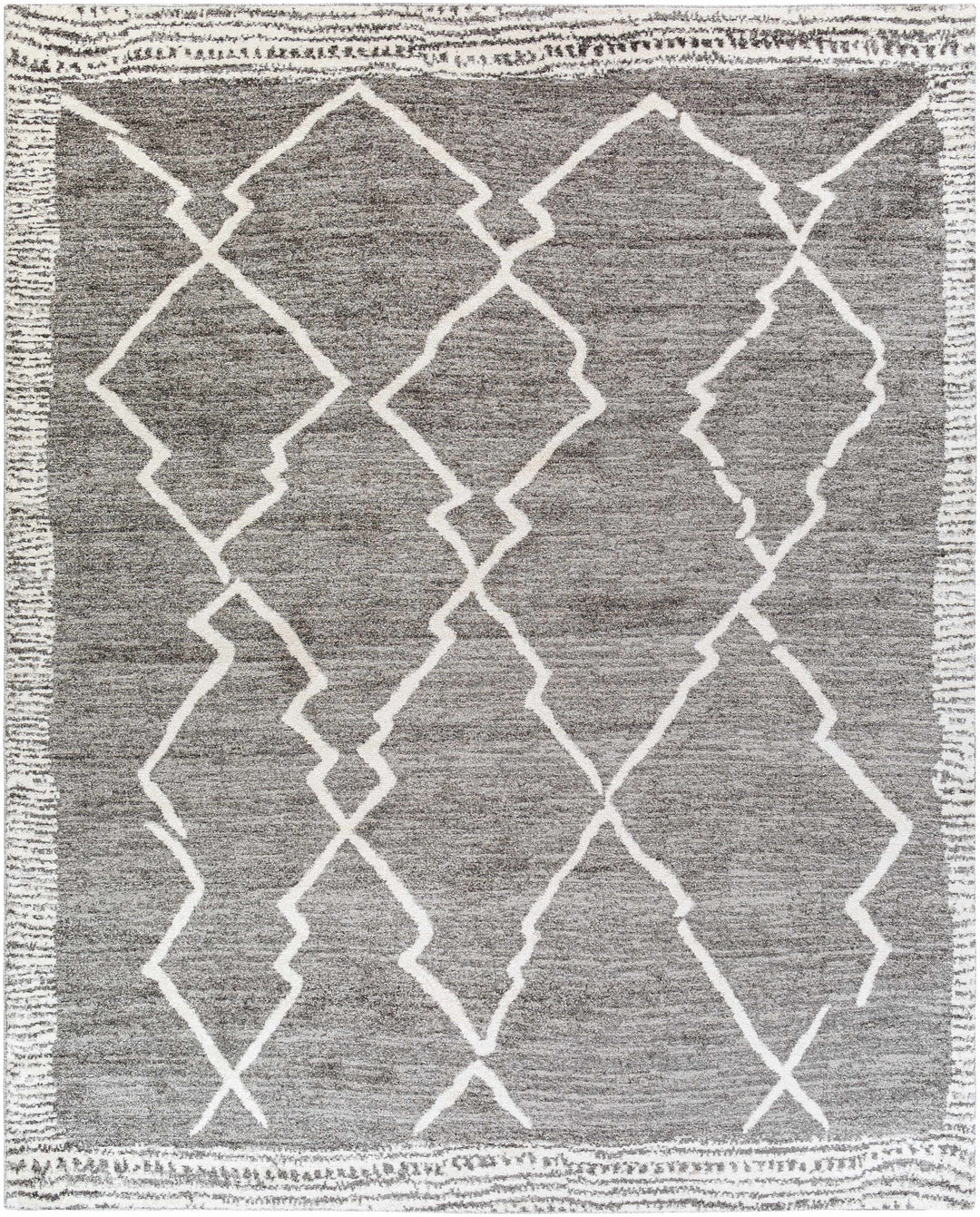 Bramham Modern Geometrical Design Gray Area Rug